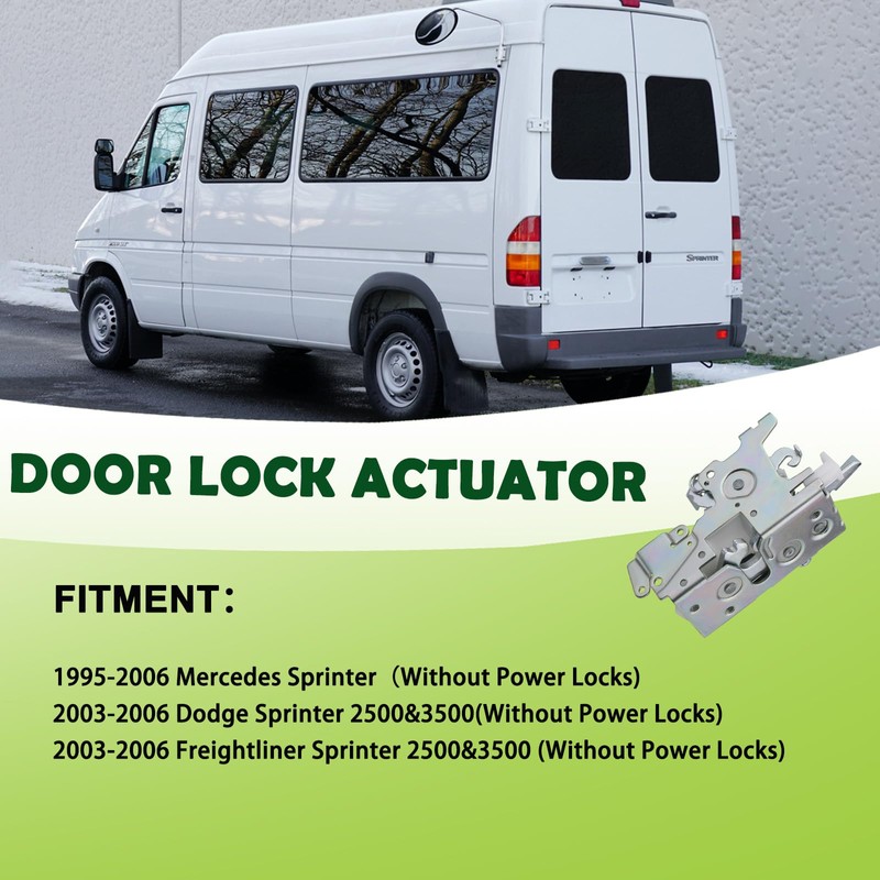 Rear Door Latch Lock Assembly Compatible with 1995-2006 Mercedes Sprinter