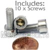 MonsterBolts - M6 x 16mm Socket Head Screws, DIN 912,