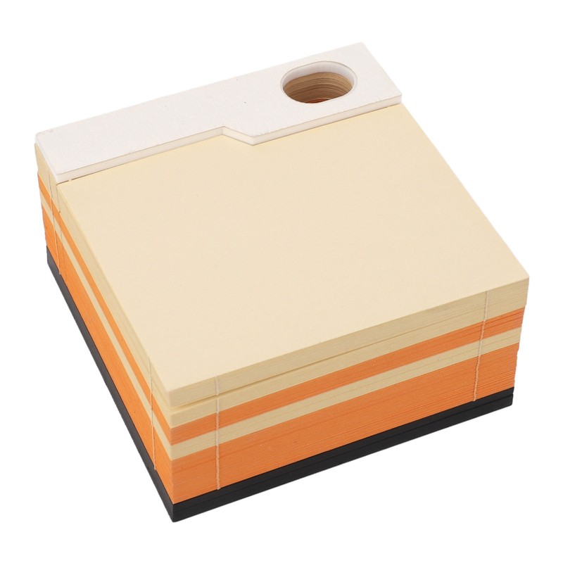 3D Pyramid Notepad LED Light 3D Paper Art Notepad Tear