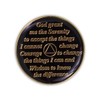 9 Year Sobriety Coin | Triplate AA Chip Recovery Anniversary