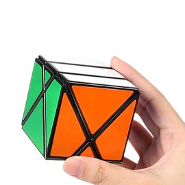 Tropibed X Rubik's Cube Black X Cube 3D Puzzle Games for Children Adults Brain Teaser Puzzle Cube