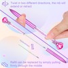 6 Diamond Pens with Crystal Top, Bulk with Black Ink