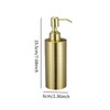 Fenteer 260ml Gold Soap Dispenser Hand Soap Dispenser for Kitchen