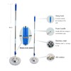 Spin Mop Bucket System, 360 Spin Floor Cleaning Mop Bucket