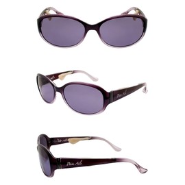 iZone IDRIVE P491 Women's High Performance Polarized Sunglasses, No Nose Pads, No Nose Pads, Makeup Won't Fall Out, purple-purple