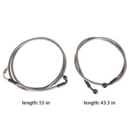 SEBLAFF Extended Front & Rear Brake Lines Replacement for RZR 800/S 800/4 800/XP 900/570/XP 4 900
