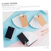 STOBOK 8pcs Binding Ring Flash Cards Memo Cards Portable Notebook