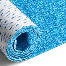 Fullfire Boat Flooring EVA Foam Decking Sheet, Camo Blue Small Diamond Marine Flooring with Self-Adhesive Backing for Bass Boat Pontoon Boat Jon Boat Yacht Kayak RV Stairs Floor 94" x 24"