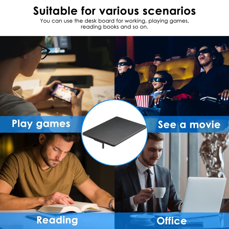 Weilianda Home Theater Seating Series Swivel Tray Table Couch Carbon