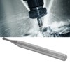 Milling Cutter Tungsten Steel Thread Carving Bit 3‑Tooth 60° CNC