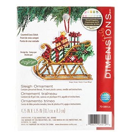 DIMENSIONS 70-08914 Counted X Stitch-Sleigh, White