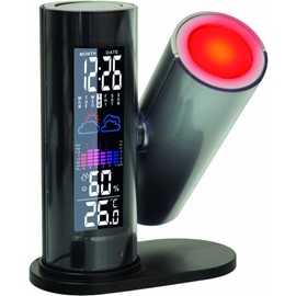 Technoline Projektionswecker WT 514 mit Wettervorhersage, schwarz, 116 x 65 x 142 mm