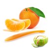 AWAVM 1PC Plastic Orange Peeler, Long-Handle Orange Peeler Tool Orange