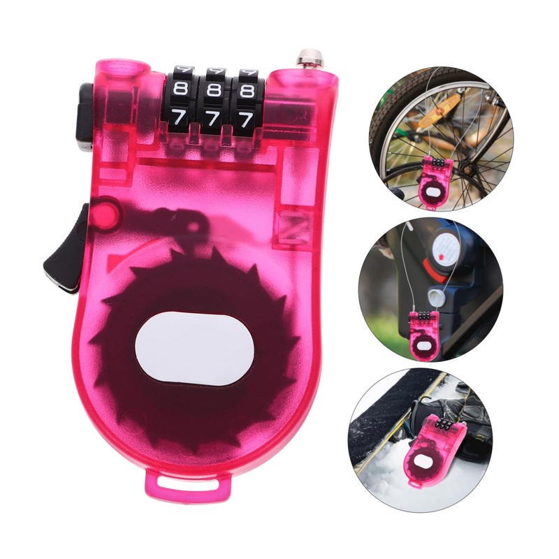Sosoport Compact Ski Lock Password for Snowboard Scooter Bike Lightweight