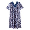 Women’s Lace Yoke Adaptive Slip-On MuuMuu Nightgown - Lotus Flower