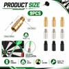 QIHAWN 9Pcs 2g Brass Dart Weight Adders, 2BA Thread for