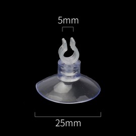 Pack of 30 Aquarium Suction Cup Clips Aquarium Suction Cup Holder Transparent Aquarium Suction Cup with Hose Holder for 5 mm x 25 Airline Air Line Hose Holder