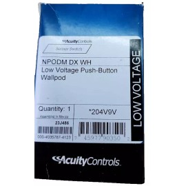 Sensor Switch NEW ACUITY CONTROLS NPODMDXWH SENSOR SWITCH Low Voltage Push-Button Wallpod