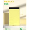 10 Pack A7 Small Notepads Refills 3x5 Yellow Pads of