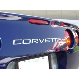 Corvette C5 Corvette Rear Bumper 1/16" Acrylic Letter Kit - 7 Colors to Choose - Black