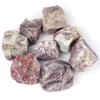 Erliway 1.25-2" Plum Blossom Tourmaline Raw Crystals, Natural Rough Plum