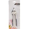 Avanti 12618 Self-Cleaning Garlic Press, Silver/Black