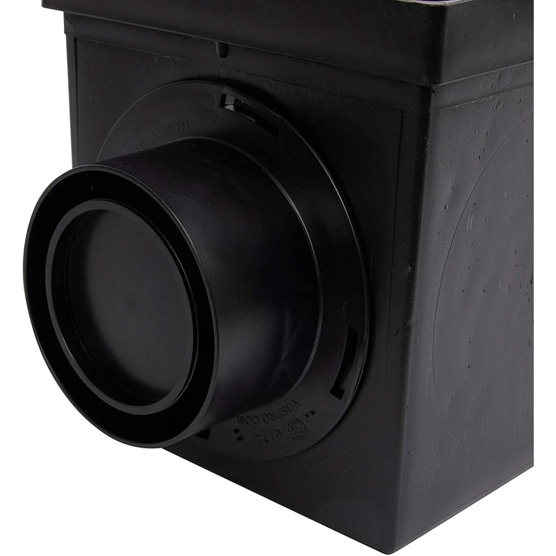 NDS 900BKITRTL1PK Square Kit with 2-Opening Catch Basin, 2 Adapters,