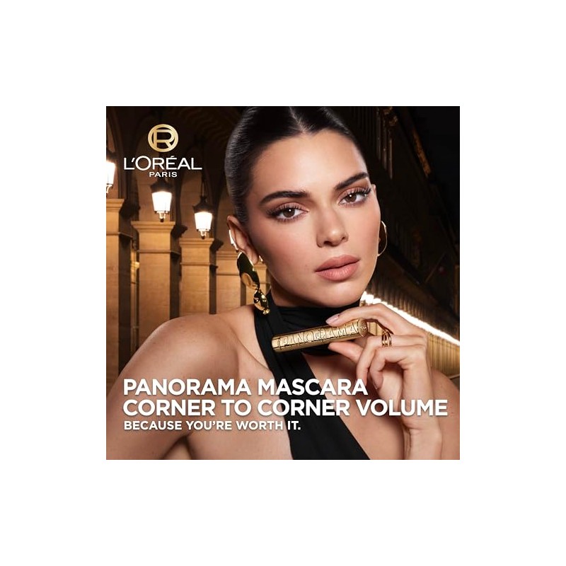 L’Oréal Paris Voluminous Panorama Mascara, Volumizing and Lengthening Mascara, Washable