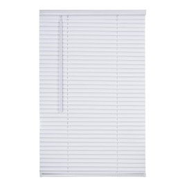 LOTUS & WINDOWARE 1" Cordless Vinyl-Plus Blind Mini blindshadevenetian, 82.5" x 60", White