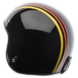 TORC T50 Route 66 Open Face Helmet with 1978" Graphic (Gloss Black, X-Small)