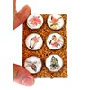 Set of 6 Christmas Large Pushpins for Kitchen Corkboards and