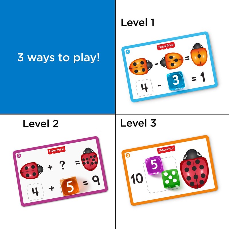 Fisher-Price Think and Learn Roll and Count Math Bug Preschool