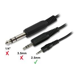 Philmore NEW 6 ft 2.5mm 4-Pole Sub-Mini Male Plug to Bare Wire TRRS Audio Video Mic Cable