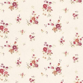 Manhattan Comfort NWPP27808 Orlando Classic Floral Wallpaper in Pink, Green