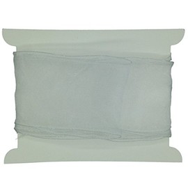 Truly Madly Deeply White 60mm Wide x 1 Metre Long Wired Organza Ribbon. Great for Birthday Decoration, Gift wrap, Christmas Ribbon, Wreath Making Supplies, DIY Crafting