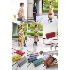 Dakota DA-1032460 Women's Wallet Shoulder Bag, Genuine Leather, lavender