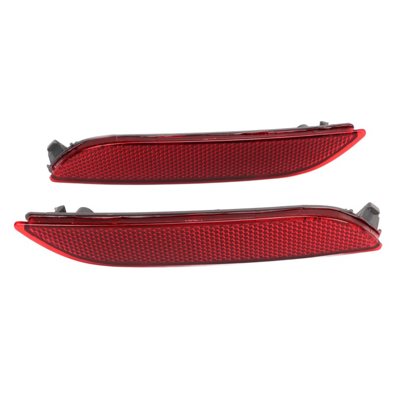 2 Pcs Rear Bumper Reflector Left Right TO1185110 Red Tail
