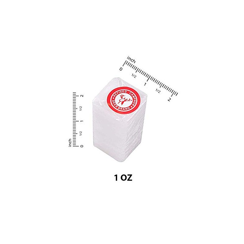 Deer Camphor Guaranteed 100% Pure Refined Camphor 4,8.12 or 15