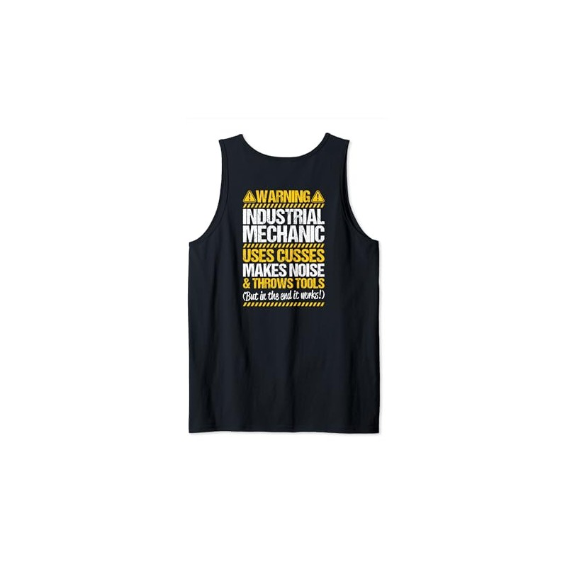Millwright Throws Tools Industrial Mechanic Tank Top