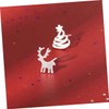 COLLBATH 1 Pair Women's Christmas Deer Earrings Silver Chunky Earrings