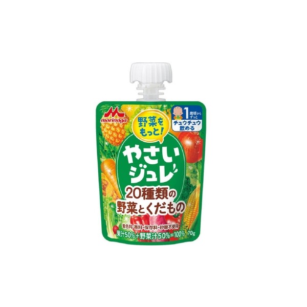 morinaga milk More vegetables jelly 20 types of vegetables and fruits 70g