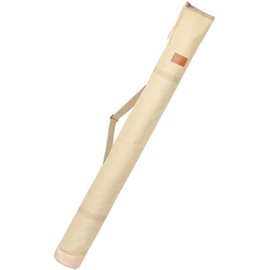 Fishing Rod Bag, 47.2 inches (120 cm), Portable Rod Case, Multifunctional, Fishing Tackle Umbrella Storage, Portable, Foldable, Beige (khaki, 55.1 inches (140 cm)