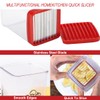 Aililong 2 pieces fruit and vegetable slicer, stainless steel slicer,