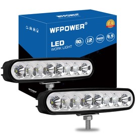 2 Pack Waterproof LED Boat Lights, 6.5inch 80W 8600LMS Boat Spreader Bar Pontoon Boat Accessories, T-Top Flood & Spot Boat Deck Lights Spotlights, Super Bright Marine Boat Docking Lights for Car 4x4