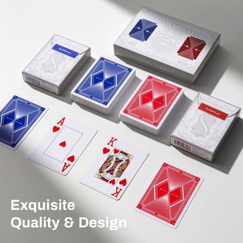 SLOWPLAY (Gen 2) 100% Plastic 2 Deck Jumbo Index Poker