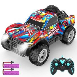 DEERC RC RC Car, Offroad Car, For Kids, Remote Control Car, RC Car, Car Toy, 4WD Stepless Control, 1/14 Oil Damper, All Terrain Compatible, 2.4 Ghz For Boyfriend, Elementary School Students, Junior