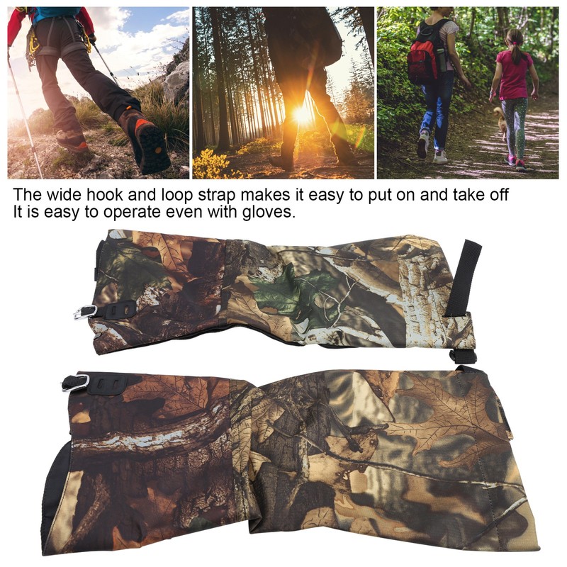 2Pcs/Set Outdoor Waterproof Snow Gaiters Camouflage High Legging Cover Boot