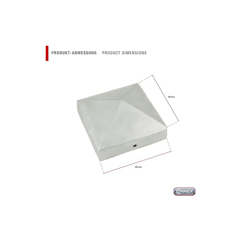 CONNEX HV4326 Aluminium Post Cap