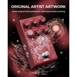 Klowra Vein Pitch-Shifter Guitar Effects Pedal with 17 Pitch Drop Modes,Microtonal Precision,Analog Dry Through,True Stereo,CTRL Input