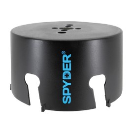 Spyder 4-3/4-Inch Diameter Carbide Tipped Hole Saw, for Fiber Cement Board, Wood, PVC, Plastic, Concrete Block, Ceramic Tile, and More (600047CF)